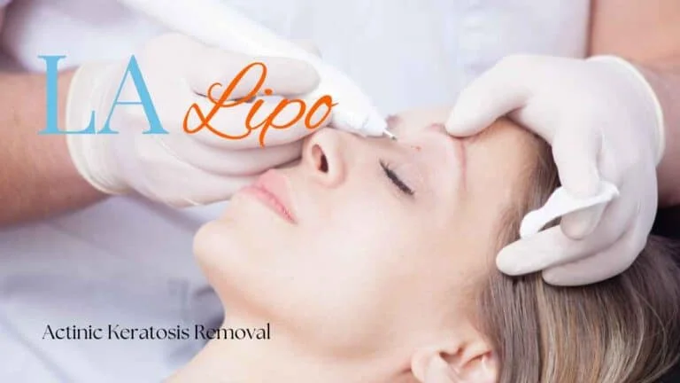 Woman receiving Actinic Keratosis Removal Treatment Billingshurst