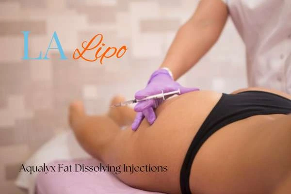 Woman having fat dissolving injections Billingshurst on thighs