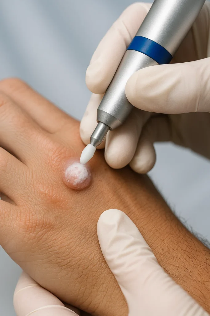 example of wart removal Billingshurst using cryopen